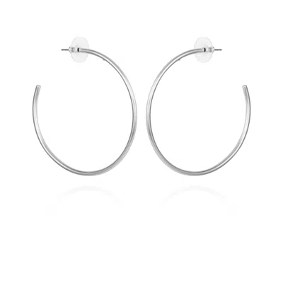 VINCE CAMUTO EXTRA LARGE OPEN HOOP EARRINGS