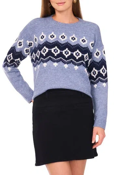 VINCE CAMUTO VINCE CAMUTO FAIR ISLE CREWNECK SWEATER