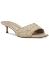 Vince Camuto Faiza Sandal In Oat Woven Raffia