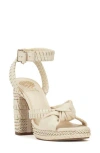Vince Camuto Women's Fancey Ankle Strap High Heel Sandals In Creamy White