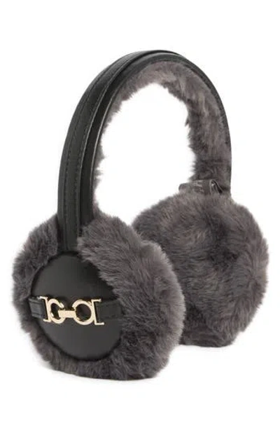 Vince Camuto Faux Fur Earmuffs In Black