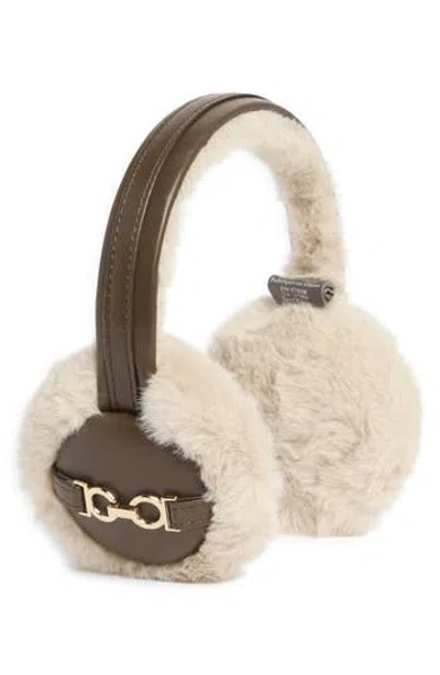 Vince Camuto Faux Fur Earmuffs In Brown