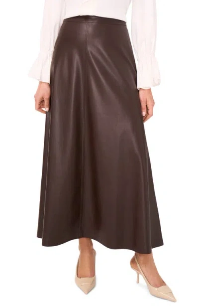 Vince Camuto Faux Leather A-line Skirt