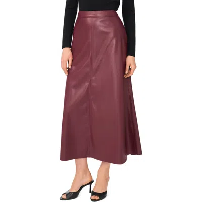 Vince Camuto Faux Leather A-line Maxi Skirt In Brown