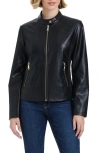 Vince Camuto Faux Leather Jacket In Black