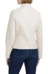 Vince Camuto Faux Leather Jacket In Bone