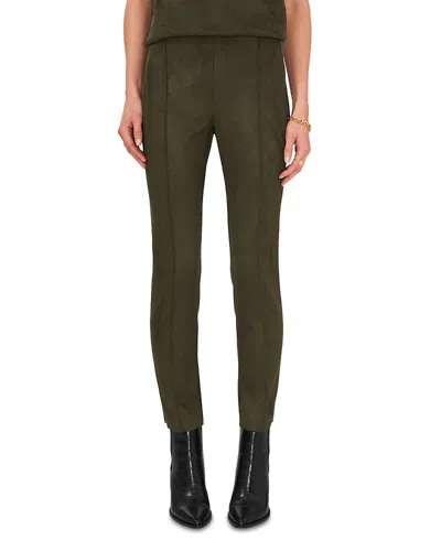 Vince Camuto Faux Suede Pants In Green