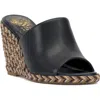 Vince Camuto Fayla Wedge Sandal In Black Black