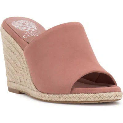 Vince Camuto Fayla Wedge Sandal In Dark Pale Pink