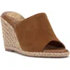 Vince Camuto Fayla Wedge Sandal In Golden Walnut
