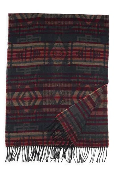 Vince Camuto Feathersoft Geometric Jacquard Wrap Scarf In Multi