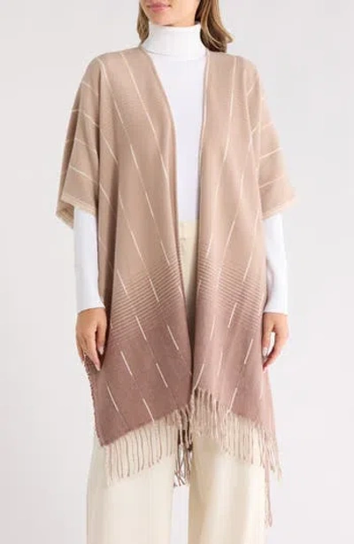 Vince Camuto Feathersoft Ombré Stripe Topper In Brown