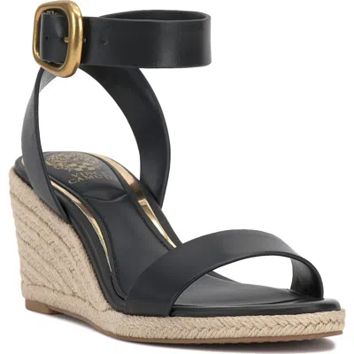 Vince Camuto Felia Wedge Sandal In Black