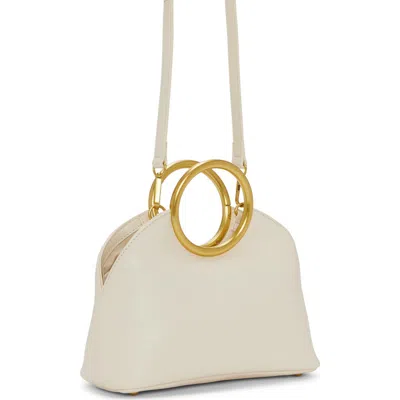 Vince Camuto Felix Top Carry Handle Faux Leather Handbag In Natural