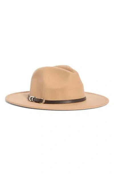 Vince Camuto Felt Panama Hat In Brown