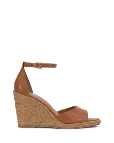 Vince Camuto Felyn Two-piece Espadrille Wedge Sandals In Brown
