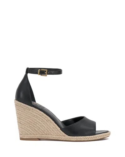 Vince Camuto Felyn Espadrille Wedge Sandal In Black