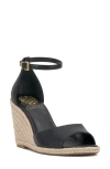 Vince Camuto Felyn Espadrille Wedge Sandal In Black/black