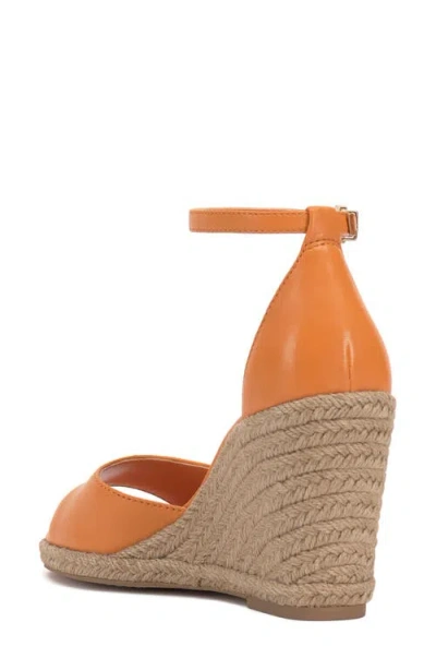 Vince Camuto Felyn Espadrille Wedge Sandal In Orange