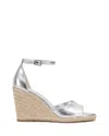 Vince Camuto Felyn Espadrille Wedge Sandal In Silver