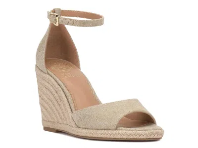 Vince Camuto Felyn Two-piece Espadrille Wedge Sandals In Brown