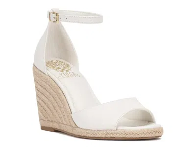 Vince Camuto Felyn Two-piece Espadrille Wedge Sandals In White