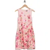 Vince Camuto Fit And Flare Sleeveless Scuba Dress In Blush