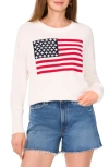 Vince Camuto Flag Graphic Sweater In White