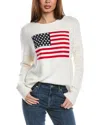 Vince Camuto Flag Womens Graphic Knit Pullover Sweater