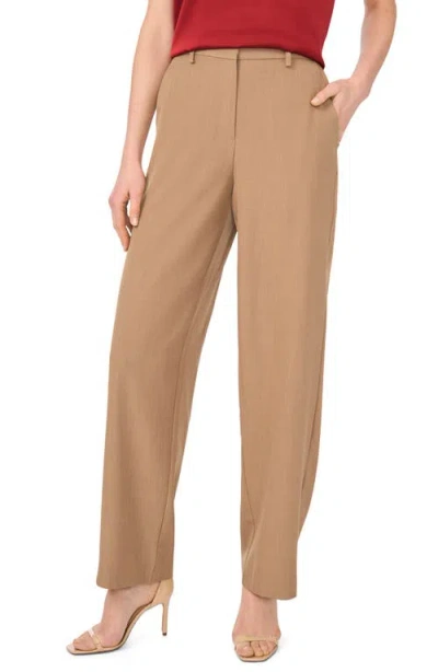Vince Camuto Flat Front Pants In Brown