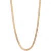 Vince Camuto Flat Snake Chain Necklace In Gold