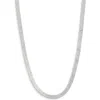 Vince Camuto Flat Snake Chain Necklace In Silvertone