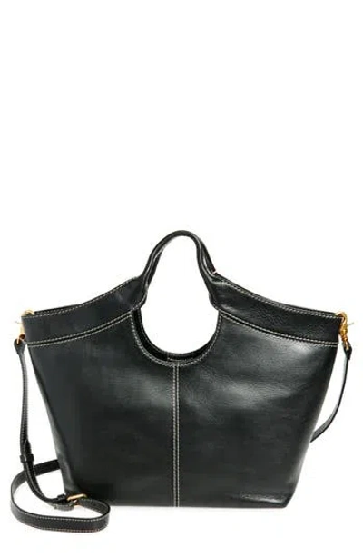 Vince Camuto Fleet Leather Tote Bag In Black