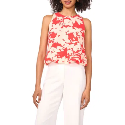 Vince Camuto Floral Bubble Hem Tank