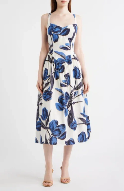 Vince Camuto Women's Fit & Flare Midi Dress In Multi