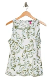 VINCE CAMUTO VINCE CAMUTO FLORAL KNIT TANK