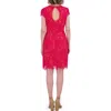 Vince Camuto Floral Lace Cap Sleeve Dress In Pink