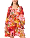 Vince Camuto Floral Long Sleeve Minidress