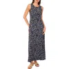 Vince Camuto Floral Sleeveless Jersey Maxi Dress