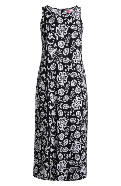 Vince Camuto Floral Print Sleeveless Maxi Sundress In Multi