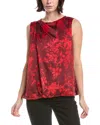 Vince Camuto Floral Print Tank Top In Red