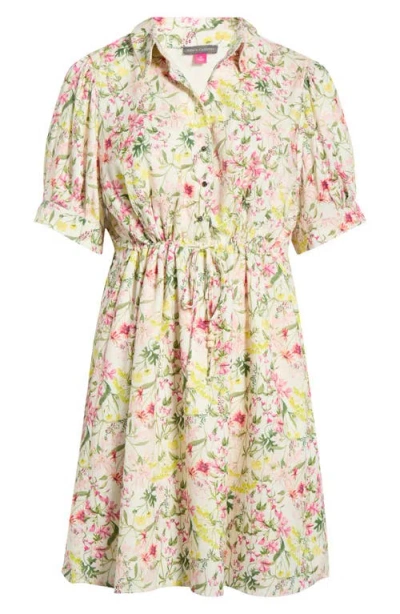 Vince Camuto Floral Short Sleeve Shirtdress In Multi