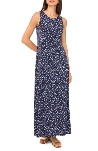 Vince Camuto Floral Sleeveless Jersey Maxi Dress