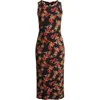 Vince Camuto Floral Sleeveless Jersey Maxi Dress