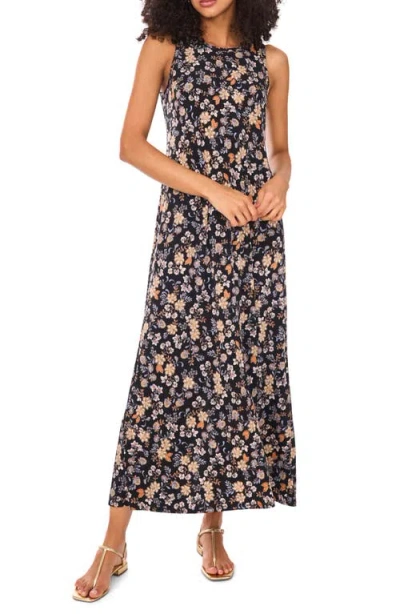 Vince Camuto Floral Sleeveless Jersey Maxi Dress In Multi