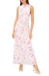 VINCE CAMUTO FLORAL SLEEVELESS MAXI DRESS