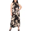 Vince Camuto High Halter Neck Maxi Dress