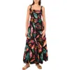 Vince Camuto Floral Tiered Maxi Dress In Multi
