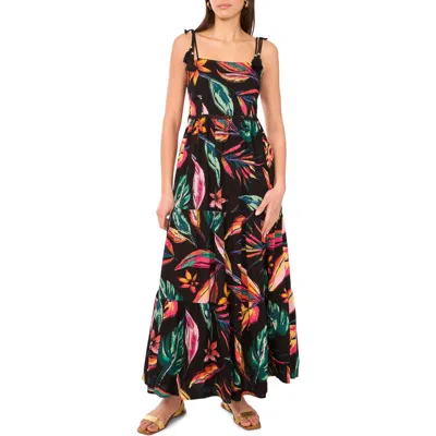 Vince Camuto Floral Tiered Maxi Dress In Multi