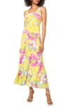 Vince Camuto Floral Tiered Maxi Dress In Green